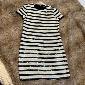 Ralph Lauren sequin striped dress sz 2
